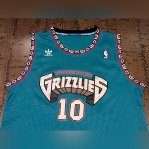 Vancouver Grizzlies M #10 Bibby NBA Throwback Jersey